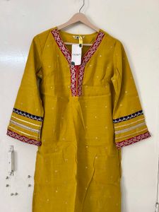 Women Chanderi Kurta and Palazzo Set