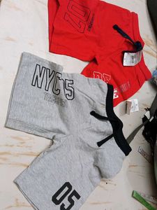 5-6 year Red 'Be Awesome' Kids Shorts