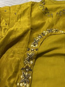 Crop Top Koti With Plazzo
