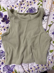 Ribbed Cropped Tank Top