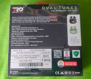RD Oval Tunes TWS Earbuds WS-1200