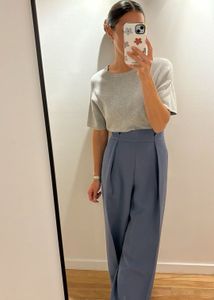 formal blue pants for women