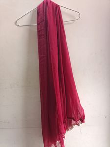 Neck Design Maroon Soft Touch Net Anarkali Set