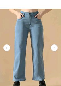 Light Blue Wide Leg Jeans