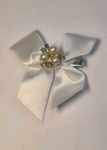 combo of Chic Bow Hair Clips with Pearls &amp; Gems