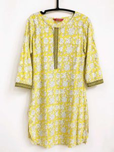 Yellow Floral Kurta