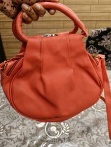 Stylish Coral Handbag With Free Gift 🎁🎁🎁