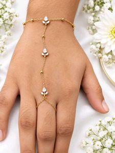 Elegant Gold Hand Bracelet