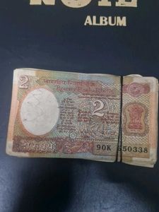 Rare 2 Rupee Indian Banknote