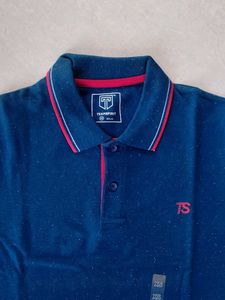 TEAMSPIRIT Navy Blue Polo T-Shirt