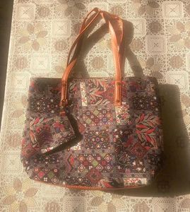 🌸Boho Patchwork Tote Bag with Pouch
