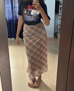 savana Plaid Skirt