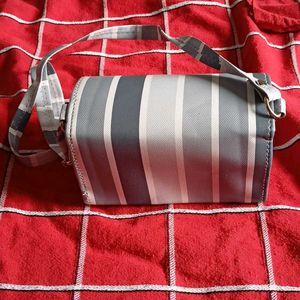 Striped Crossbody Bag