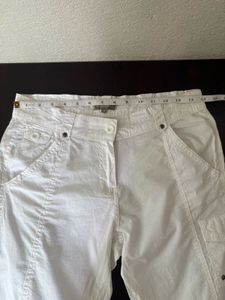 Y2K White Cargo Pants