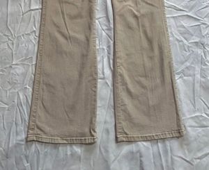 Beige Flare Jeans