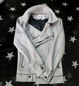 Niche Chinese y2k Japanese cut Grey moto jacket