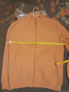 Salmon Pink/Peach Zip-Up Winter Jacket