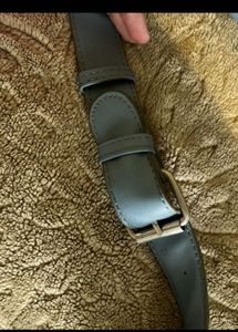 Genuine Leather Blue Waist Bag