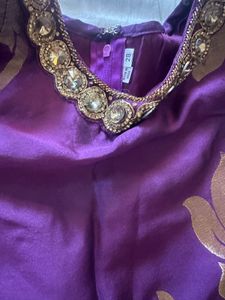 Elegant Purple Petal Gown