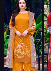 Stylish Yellow Floral Kurta Set