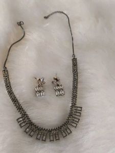 Stunning CZ Necklace &amp; Earring Set