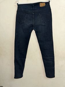 Stylish Distressed Black Jeans