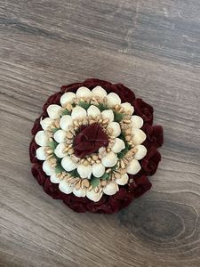 Elegant Floral Hair Bun Accessory