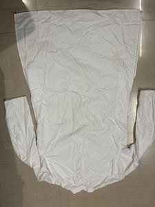 Men's White Cotton Kurta Set