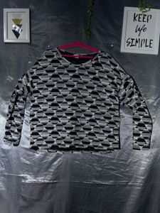 H&amp;M Geometric Print Long Sleeve Top