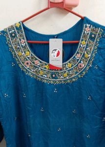 New Sharara Set 44 Size. Peacock Blue