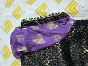 Purple Black Blouse Never Used