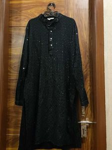 Sparkling Black Kurta