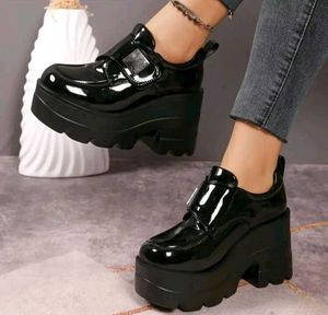 Chunky Platform Wedge Shoes