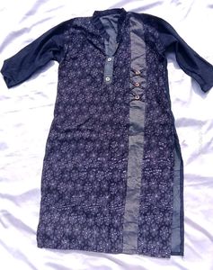 Stylish Blue Floral Kurta