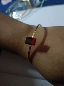 Anti turnish bracelet double colour stone