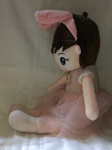 Cute Plush Doll with Bunny Ears in perfect conditi