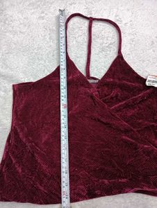 Burgundy 🇲🇾38 Velvet Cami Top