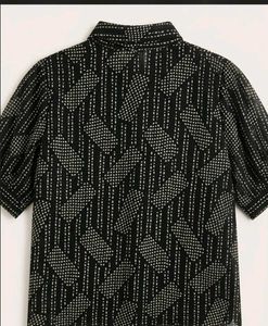 Stylish Black & White Printed Top