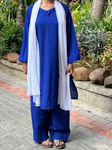 Elegant Blue Kurta Set with Dupatta