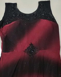 Stunning Red &amp; Black Ombre Gown