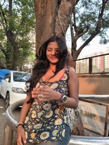 Blue Floral Print Kurta