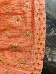 Peach Lehenga Choli Set