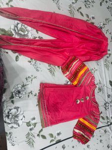 ethnic girl pink suit