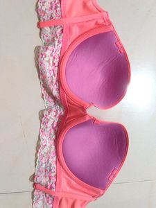 Peach Colour Tube Bra...