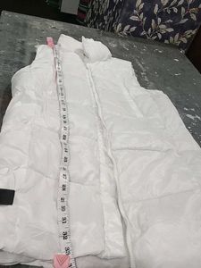 Chic White Puffer Vest