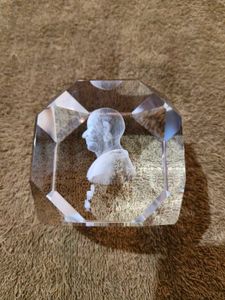 Vibrant Gujarat Eternal Gandhi Crystal Paperweight
