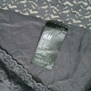 ❤️‍🔥 Comfortable Grey Briefs with Lace Trim