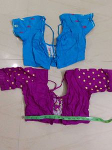 Pack of 2 Colorful Cotton Blouses,bust 28