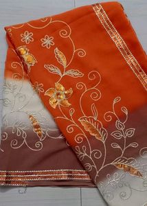 Synthetic Material Saree