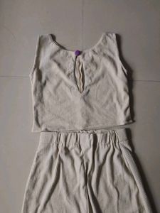 Cream Corduroy Co-ord Set